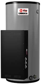 RHEEM E175A-24-G: 175 GALLONS, 24.0KW, 208 VOLT, 67.0 AMPS, 3 PHASE, 6 ELEMENT, ASME HEAVY DUTY COMMERCIAL ELECTRIC WATER HEATER