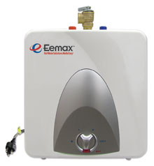 EEMAX EMT1: 1.44 kW, 120V Mini Tank Water Heater - 1.3 Gallon Capacity