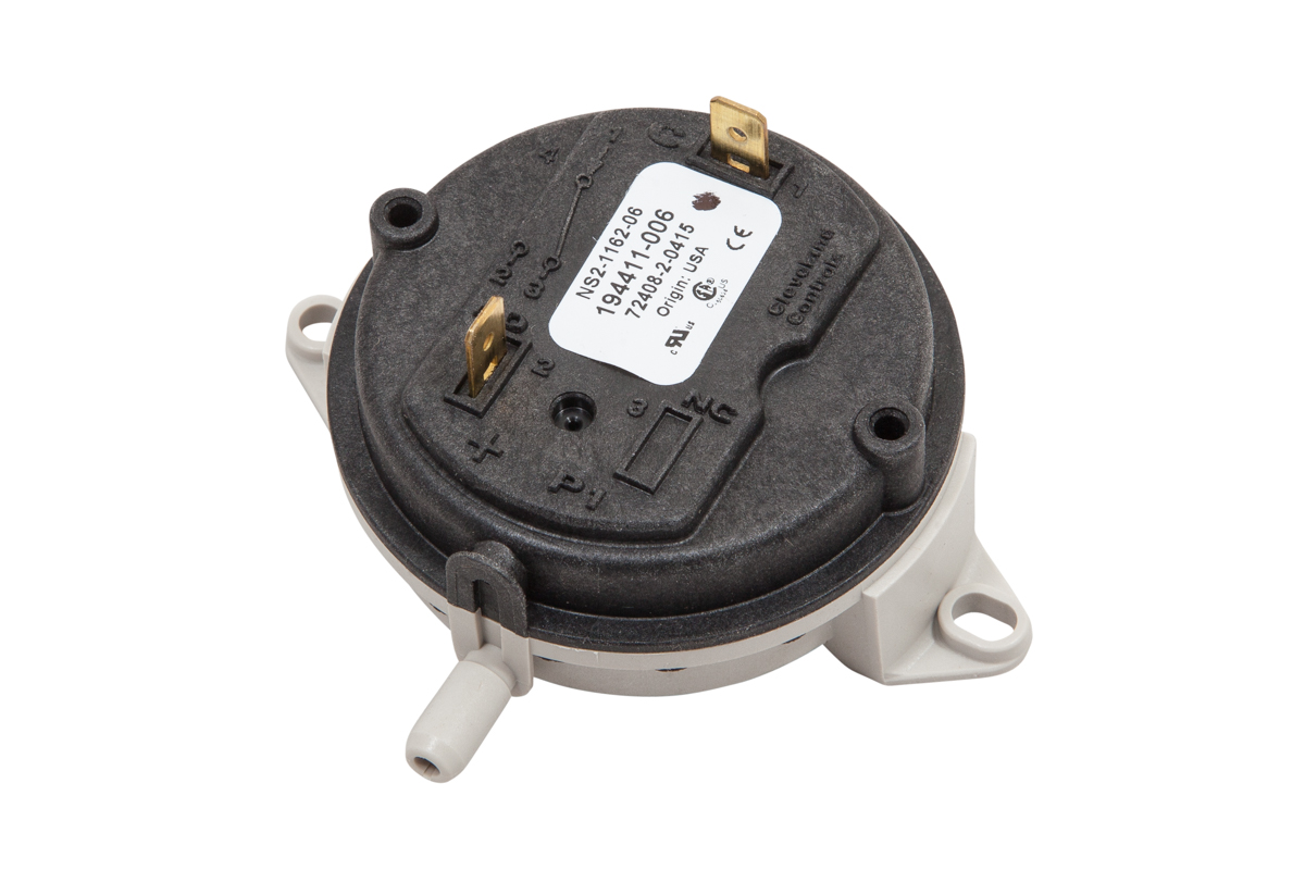 AO SMITH 100109522:K,K,SWITCH,AIR PRESSURE,-2.30"WC,NO (replaces 9003815215)