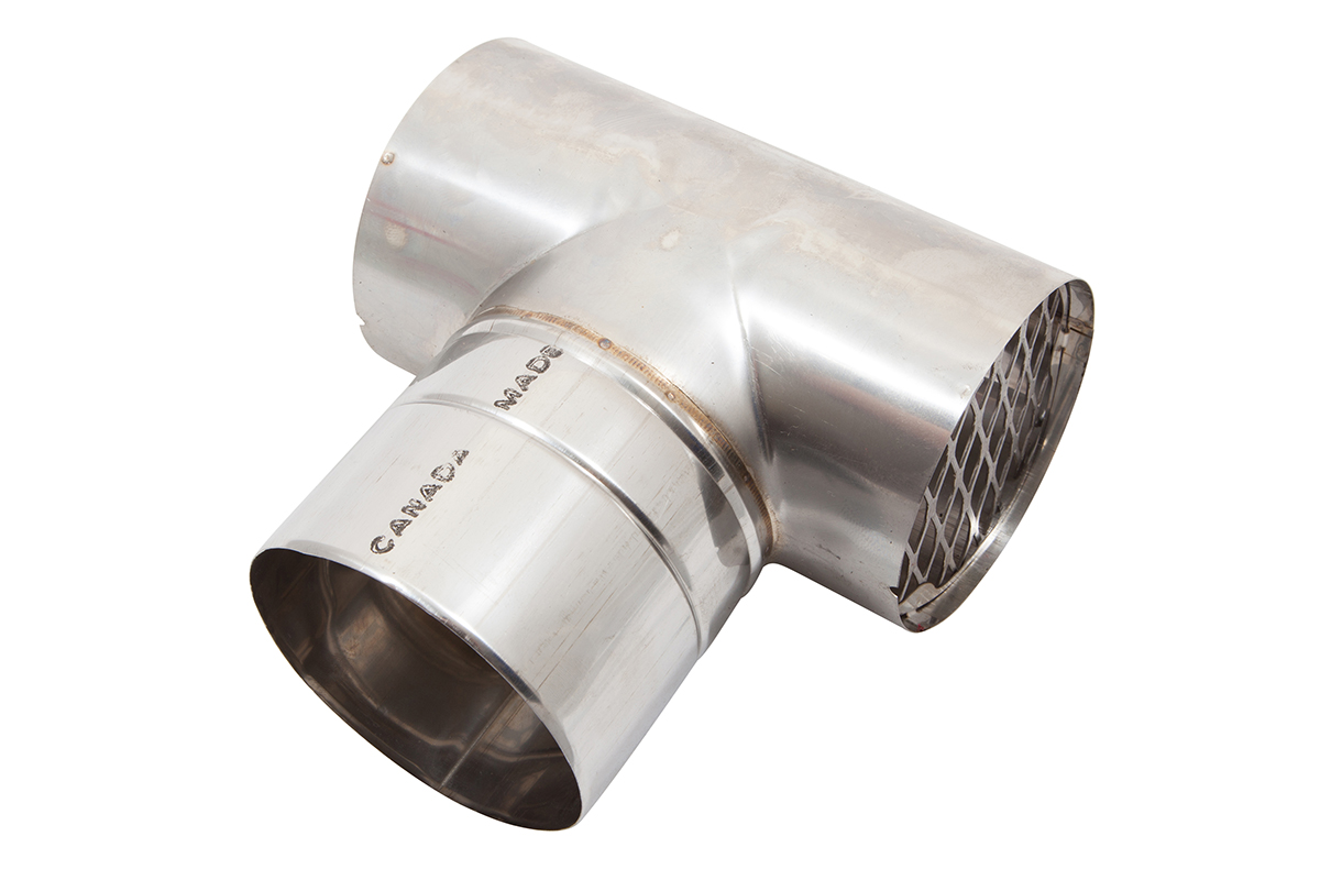 AO SMITH 100112547:K,VENT TERMINATION TEE,4inch (replaces 9008144005)
