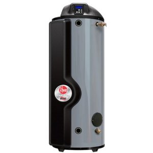 RHEEM GHE100SS-130: 100 GALLON, 130,000 BTU, NATURAL GAS, FLEXIBLE VENTING, TRITON ULTRA HIGH-EFFICIENCY COMMERCIAL WATER HEATER WITH AUTO SHUT OFF VALVE IN CASE OF WATER LEAKAGE, 5 YEAR LIMITED TANK WARRANTY