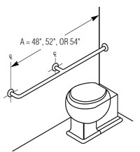 Wallingford Sales Company - Grab Bars, Grab Bars (Water Closet ...