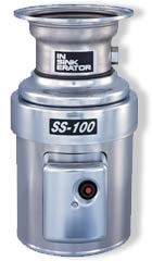 INSINKERATOR SS-100-28: 115/208-230 VOLT, 1-PHASE, 1.0 HP, 17-7/16inch - 18-1/4inch, COMMERCIAL GARBAGE DISPOSAL UNIT, INCLUDES MOUNTING GASKET